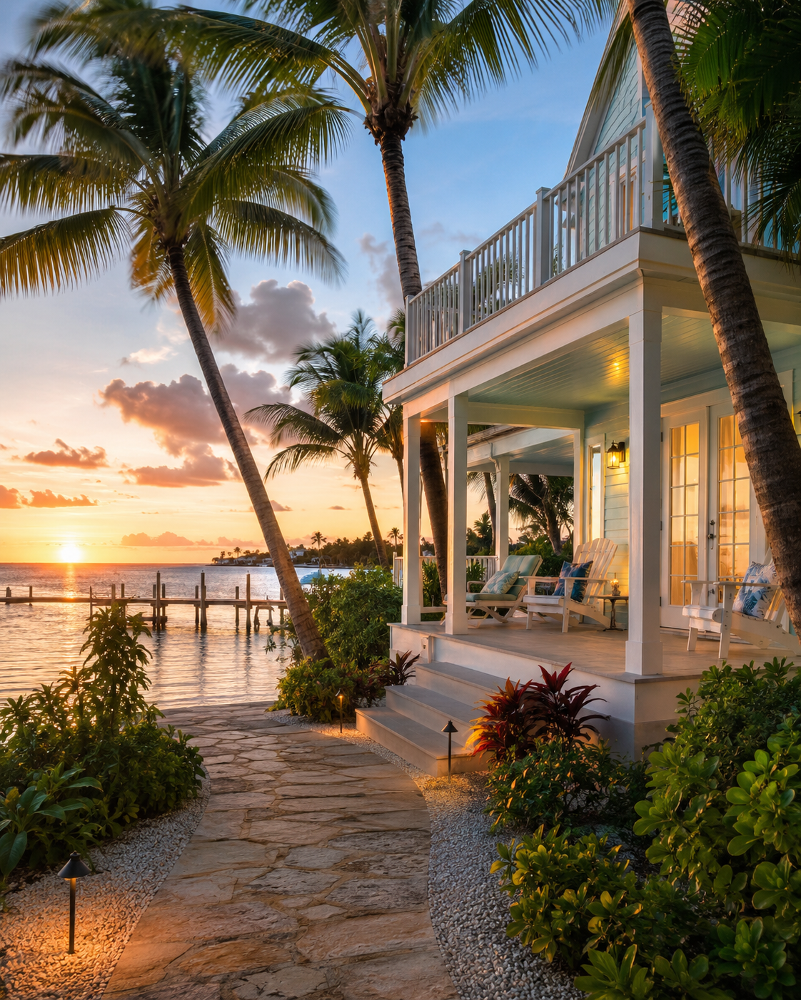 Florida Keys nightly rentals near turquoise water and tropical island scenery